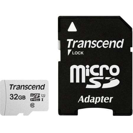 Transcend 32GB MicroSDHC atminties kortelė su adapteriu