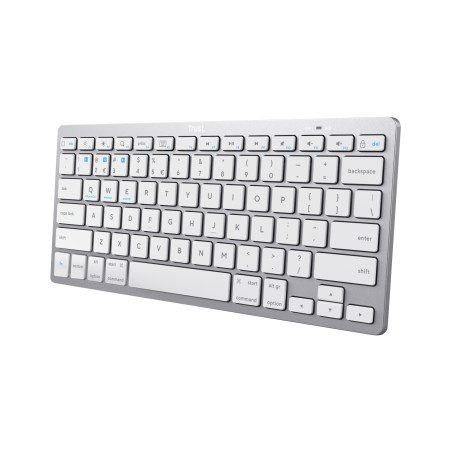 Trust 24651 Universalus Bluetooth klaviatūra QWERTY Anglų (JAV) Sidabrinė