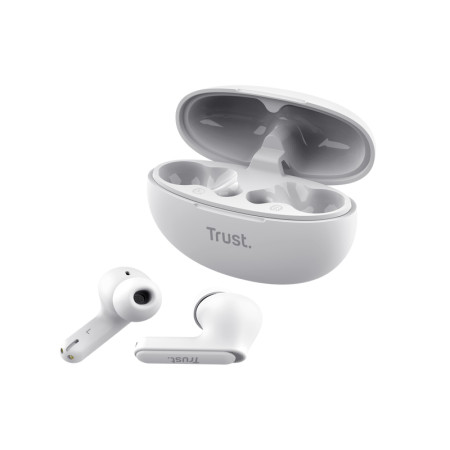 Trust Yavi True Wireless Stereo (TWS) laisvų rankų įranga balta