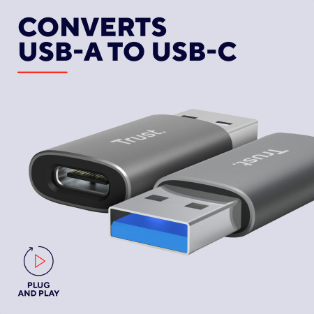 Trust CALYX USB-A - USB-C M/F 2 vnt.