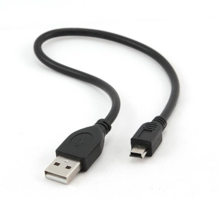 USB 2.0 A-Mini kabelis 30 cm juodas