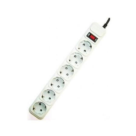 Apsauginis galia kabelis 3m su 6 lizdais