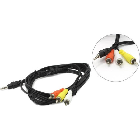Audio Kabelis 3.5MM 4PIN į 3RCA 2M