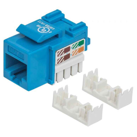 Intellinet RJ45 UTP Cat5e Keystone Modulis, Mėlynas