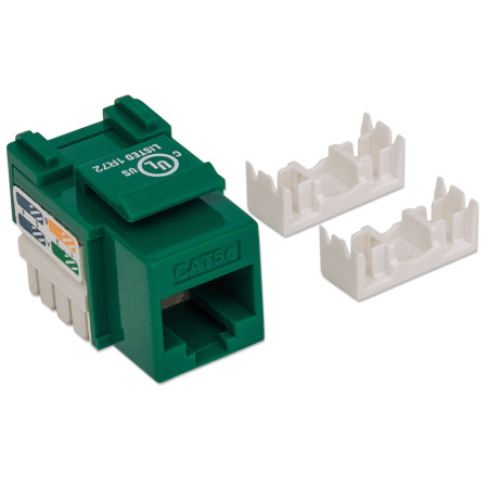 Intellinet RJ45 UTP Cat5e keystone modulis, žalias