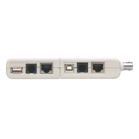 RJ45, RJ11, USB, BNC kabelių testeris Intellinet