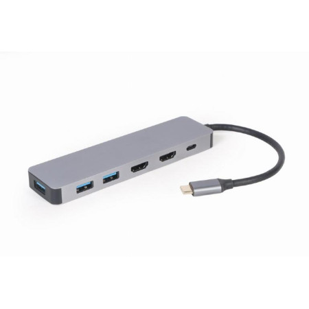 Gembird I/O ADAPTER USB-C į HDMI/USB3/3IN1