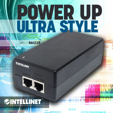 Intellinet 561235 Ultra PoE+ injektorius 60W