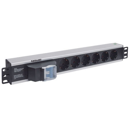 Intellinet 19" rack maitinimo juosta 1.5U, 6x Schuko