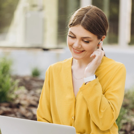 Hama Freedom Buddy II Laisvų rankų įranga TWS Balta