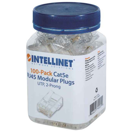 Intellinet RJ45 Cat5e UTP Modularus Wtyk, 100 vnt.