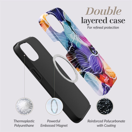 MIO Flowers MagSafe suderinamas dėklas iPhone 16 Pro Max