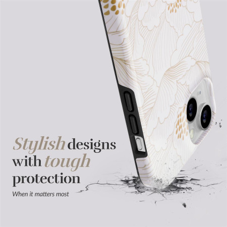 MIO White Roses Magsafe suderinamas dėklas iPhone 16 Plus