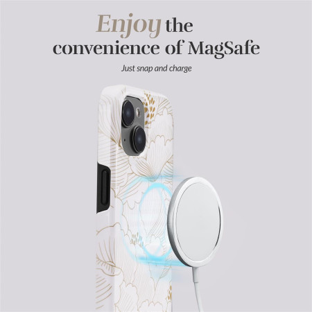 MIO White Roses Magsafe suderinamas dėklas iPhone 16 Pro