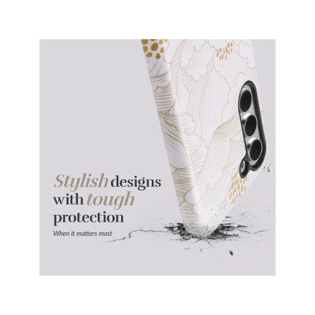 MIO Balti Rožės dėklas Samsung S25 5G