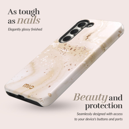 MIO Aukso Marmuro Magsafe Dėklas Samsung S24 FE 5G