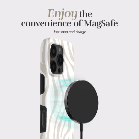 MIO Sandy Zebra MagSafe dėklas, suderinamas su iPhone 16 Pro