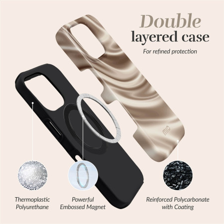 MIO Silky Dreams Magsafe dėklas, suderinamas su iPhone 16 Pro