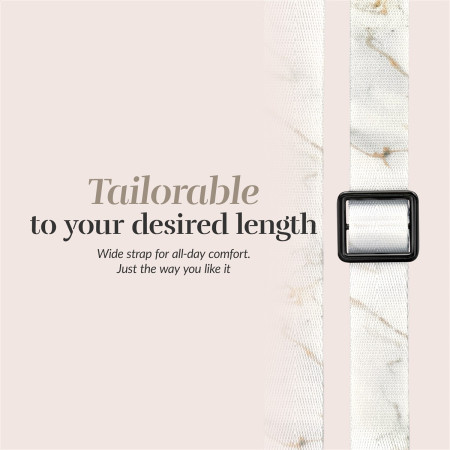 MIO Lanyard diržas Baltas marmuras