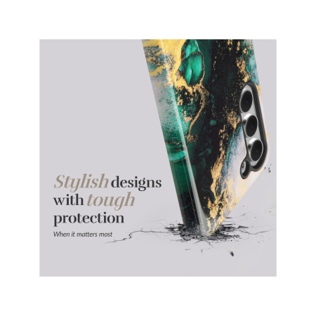 MIO Žalias marmuras Magsafe dėklas suderinamas su Samsung S25 Ultra 5G