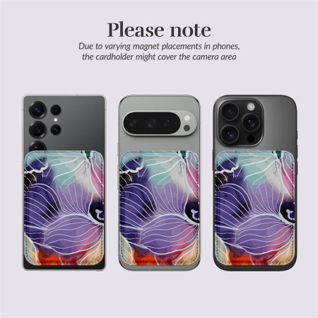 MIO Gėlės Magsafe dėklas su kortelių laikikliu