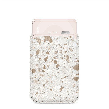 MIO Minkštas Terrazzo Magsafe dėklas su kortelių laikikliu