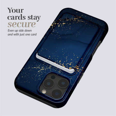 MIO Midnight Sparkle Magsafe dėklas su kortelių laikikliu