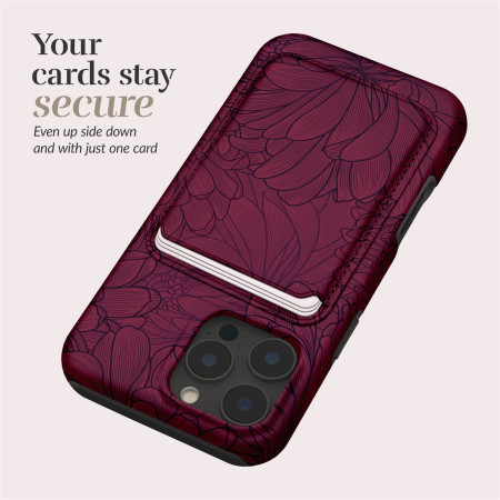 MIO Berry Blooms Magsafe dėklas su kortelių laikikliu