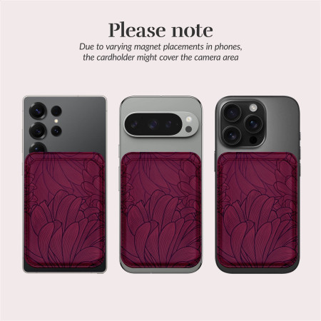 MIO Berry Blooms Magsafe dėklas su kortelių laikikliu