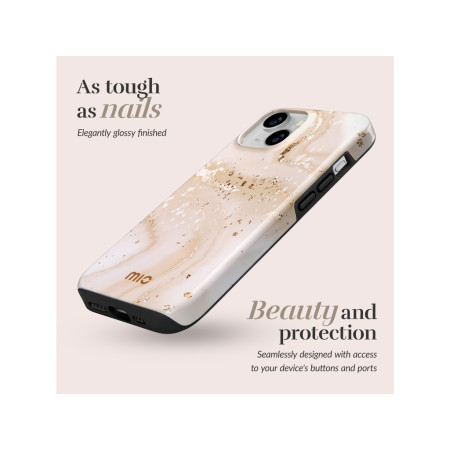 MIO Auksinis Marmuras Magsafe Dėklas iPhone 17