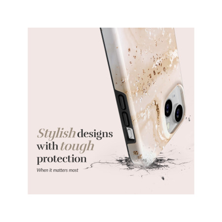 MIO Aukso Marmuro Magsafe Dėklas Suderinamas su iPhone Pro