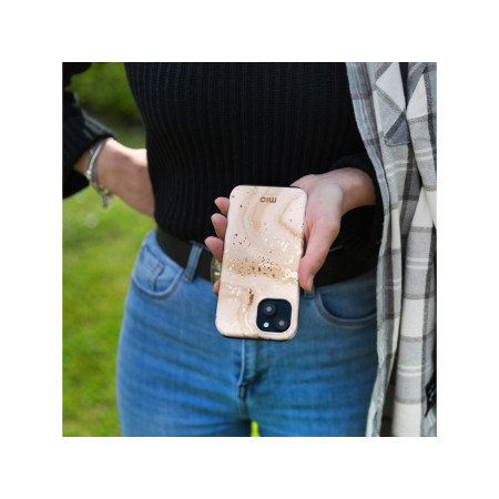 MIO Aukso Marmuro Magsafe Dėklas Suderinamas su iPhone Pro