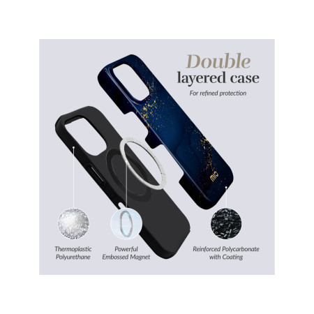 MIO Vidurnakčio Blizgesys Magsafe Dėklas Suderinamas su iPhone 17 Pro