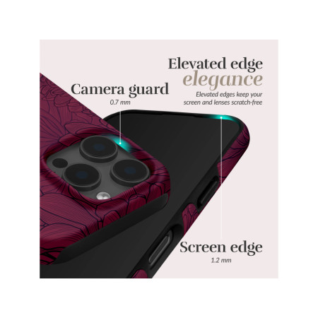 MIO Berry Blooms Magsafe Dėklas suderinamas su iPhone 17 Pro Max