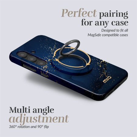 MIO Midnight Sparkle Magsafe dėklas su laikikliu