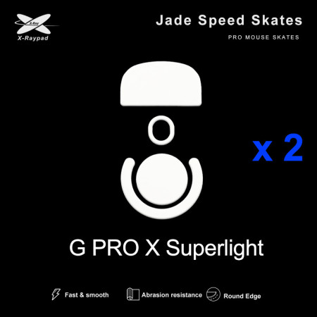 X-Raypad Jade Skates Logitech G Pro X Superlight 1 (Balti) Pakaitiniai Mouse Feet