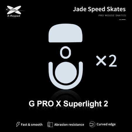 X-Raypad Jade Slidės Logitech G Pro X Superlight 2 Baltos 2 vnt.