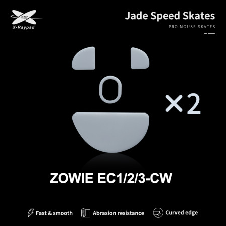 X-Raypad Jade Slidės BenQ Zowie EC1-CW, EC2-CW, EC3-CW Baltos 2 vnt.