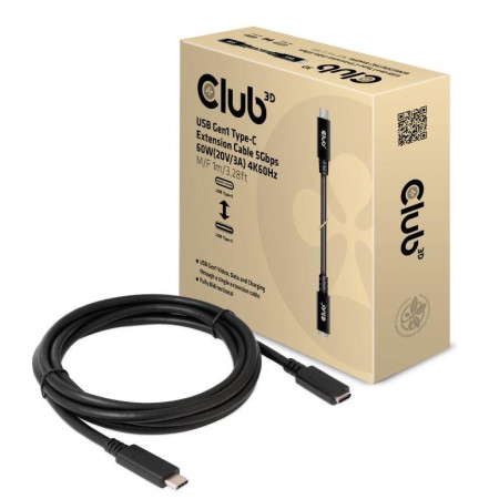 USB-C į USB-C kabelis 1m CLUB3D CAC-1531