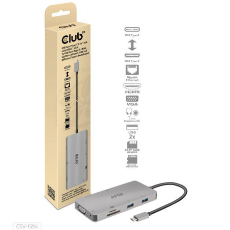 USB-C 9in1 Hub CSV-1594 CLUB3D