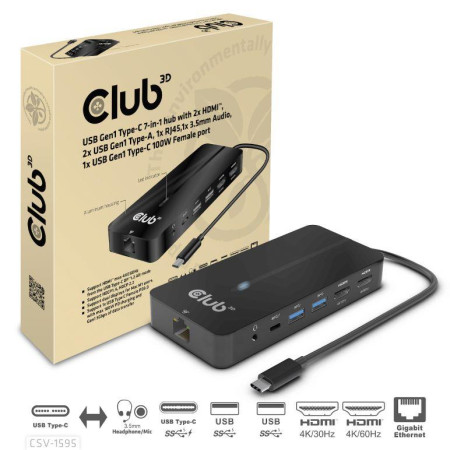 USB-C 7in1 Hub CLUB3D