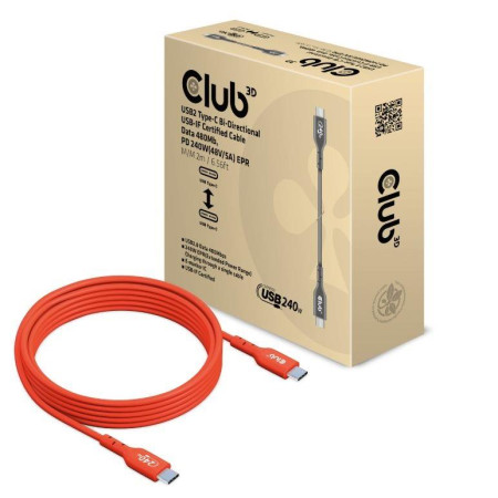 USB-C į USB-C laidas 2m CLUB3D