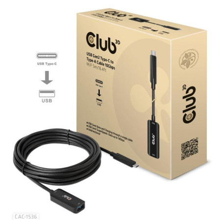 USB-C į USB kabelis 5m (M/F) CLUB3D
