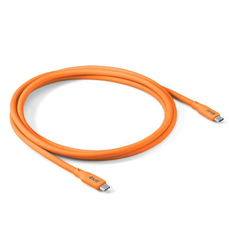 USB-C į USB-C kabelis 2m (M/M) ORANGE CLUB3D