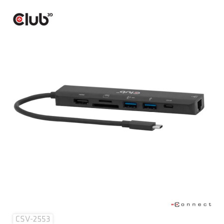 7-in-1 USB-C HDMI I/O HUB 100W CLUB3D