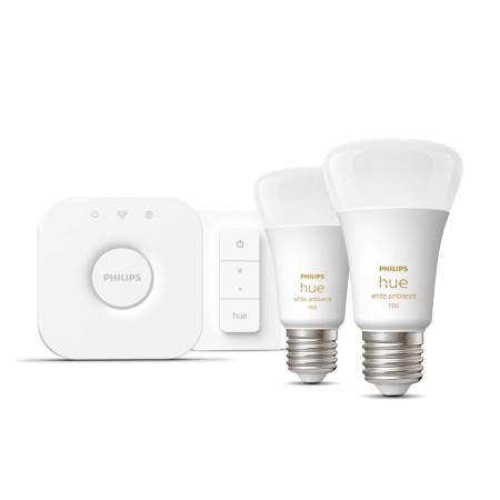 Philips Hue mostekas + 2x E27 8W WA + jungiklis