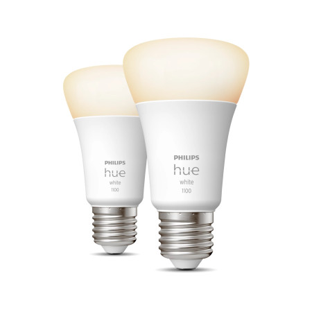 Philips Hue balta A60 E27 išmanioji lemputė 1100 lm (2 pakuotės)