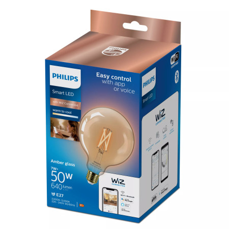 Philips Smart E27 G125 7W (50W) burbulinė lemputė