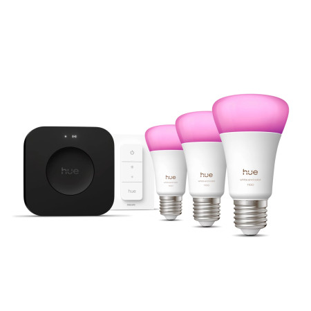 Philips Hue Bridge Pro + 3 x E27 + Dimerio jungiklis