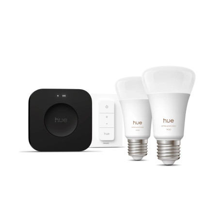 Philips Hue Bridge Pro + 2 x E27 + Dimerio jungiklis